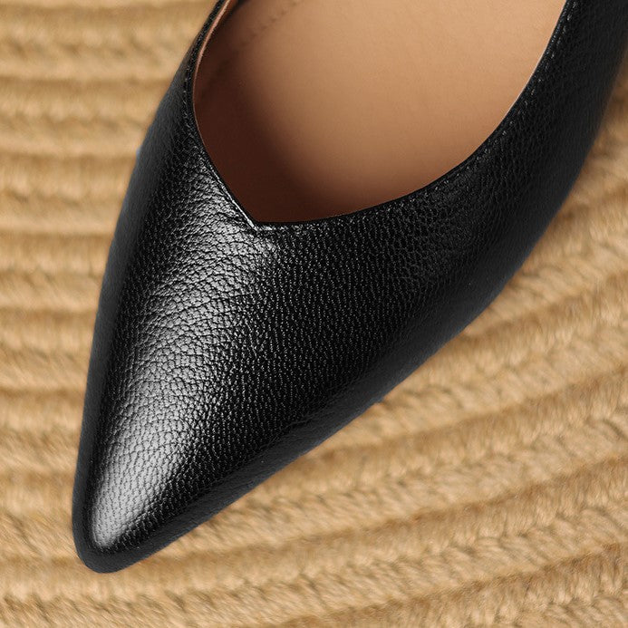 Women's Sculpted Leather Pumps