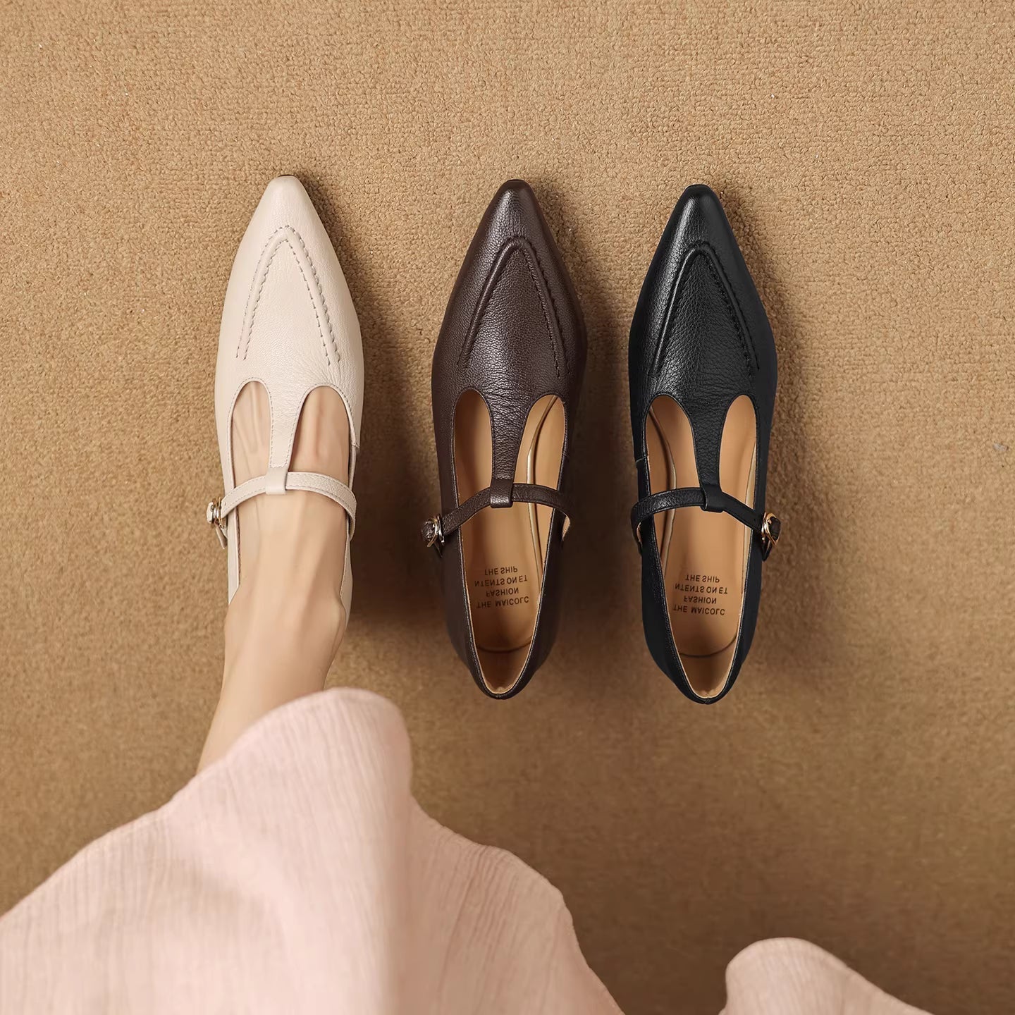 Fiorella™ | T-Strap Kitten Heel Pumps