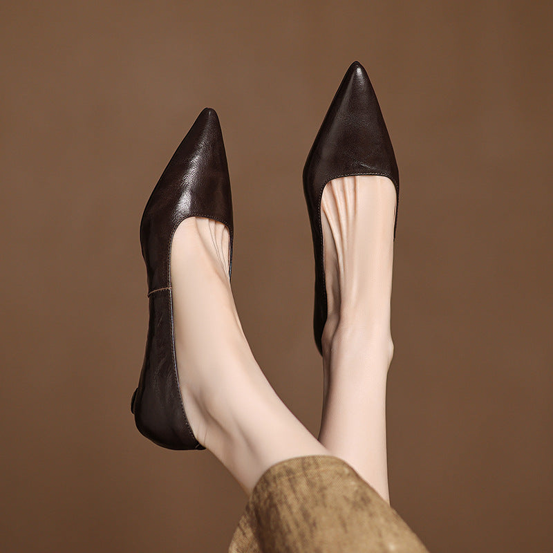 Women's Lambskin Leather Flats