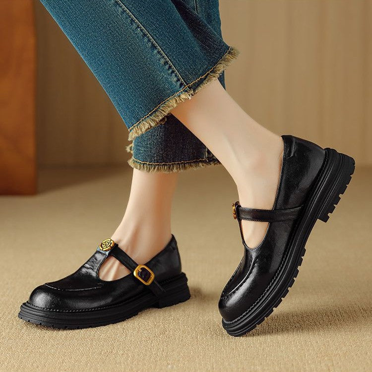 Women's Leather Mary Janes