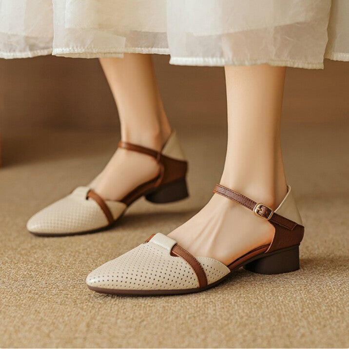 Women's Leather Slingbacks