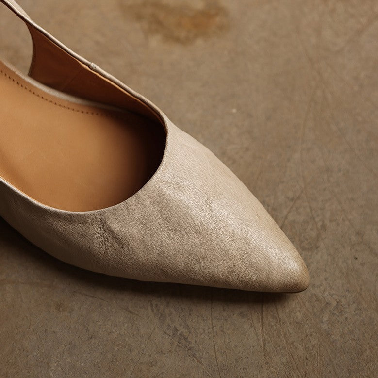 Women's Sculpt Leather Heels