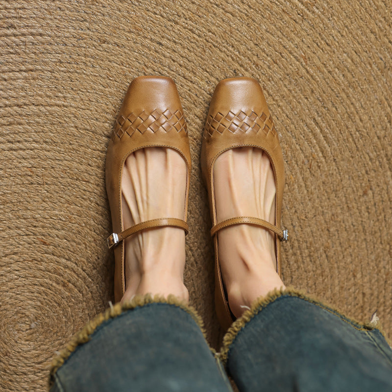 Avonrose™ | Square-Toe Mary Jane Flat