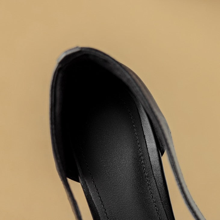 Women's Cutout Leather Pumps
