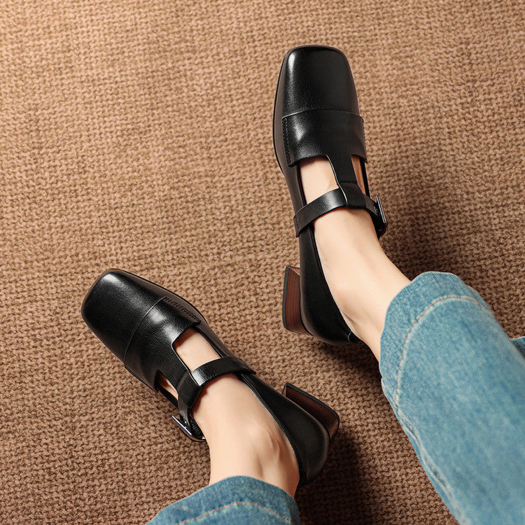 Kellaway™ | T-Strap Block Heel Pumps
