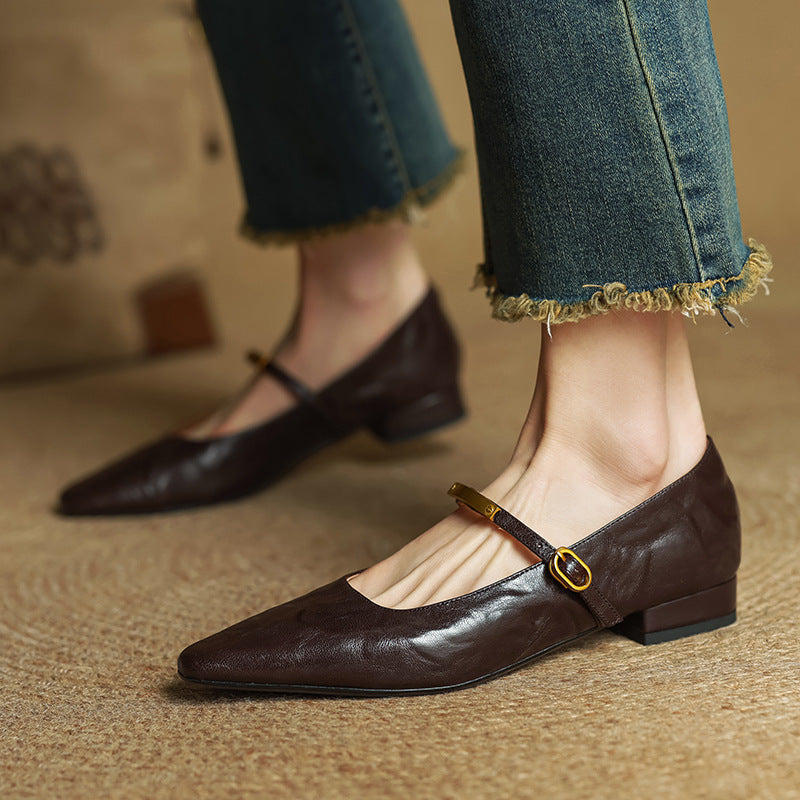 Women's Lambskin Mary Janes