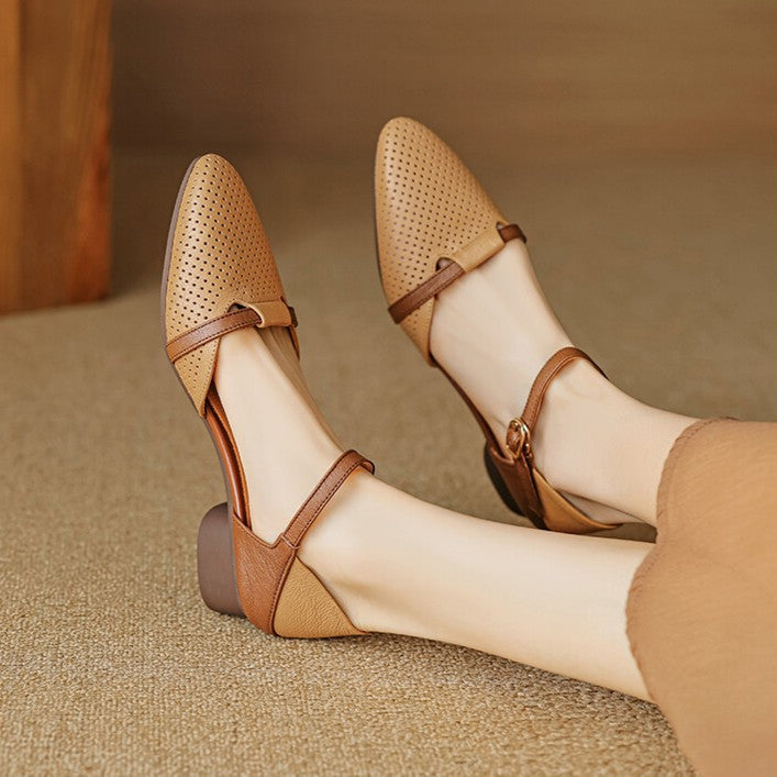 Women's Leather Slingbacks
