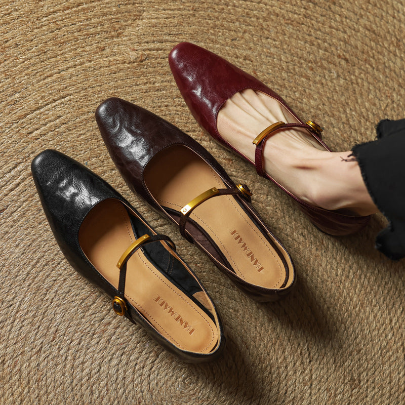 Women's Lambskin Mary Janes