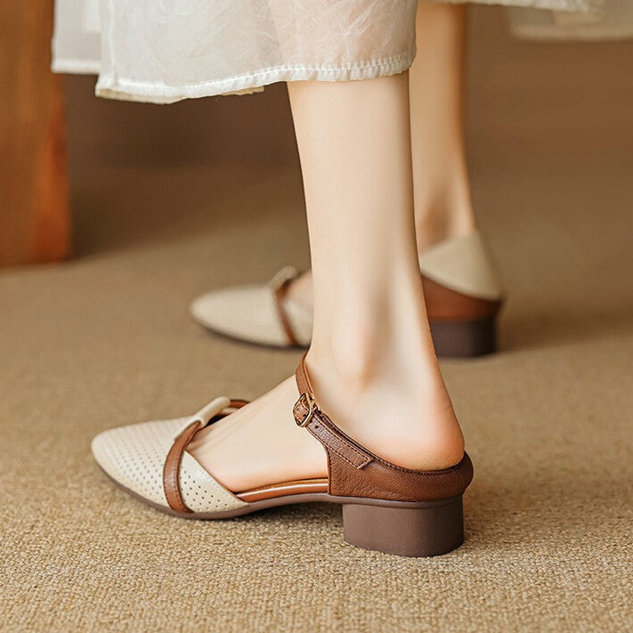 Women's Leather Slingbacks