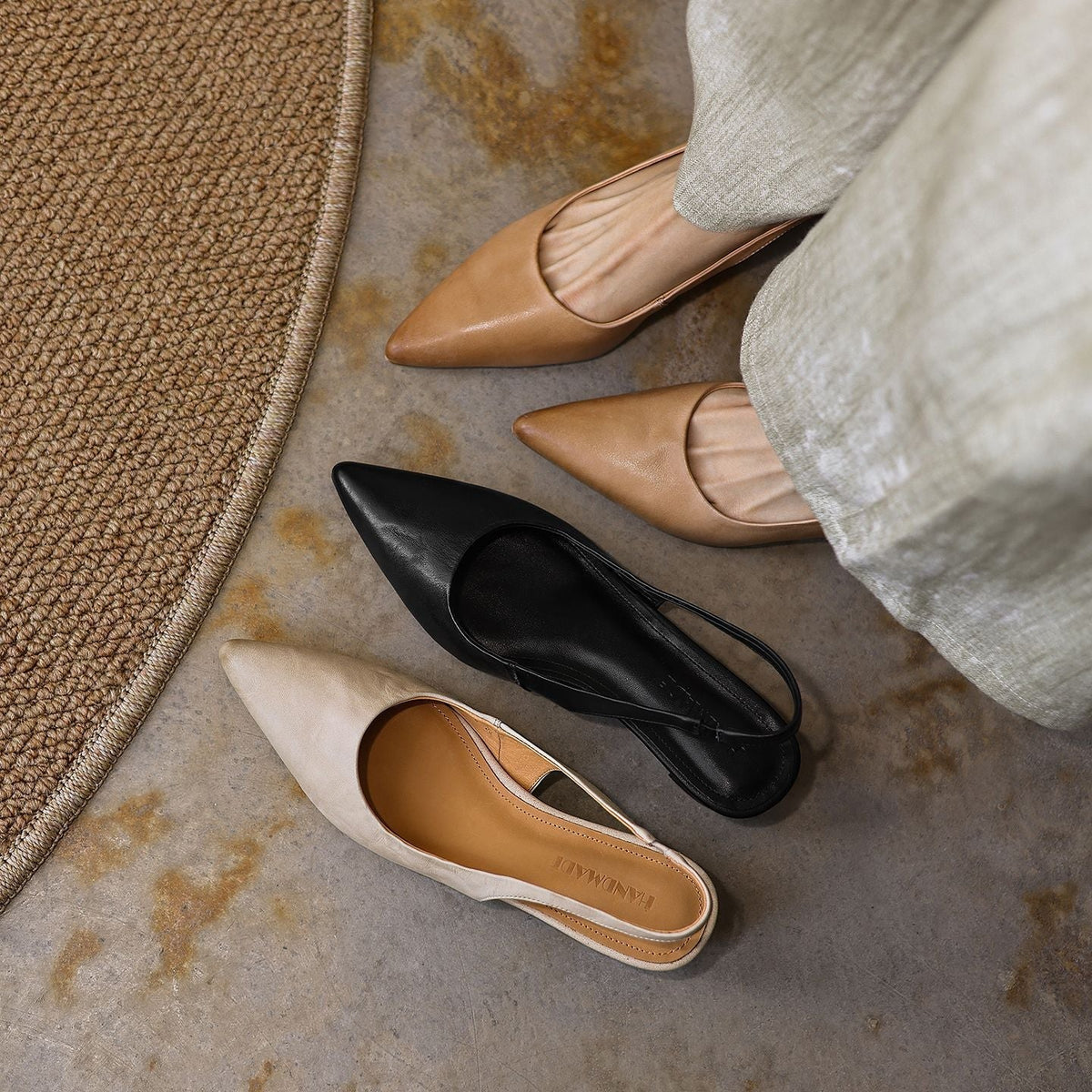 Women's Sculpt Leather Heels