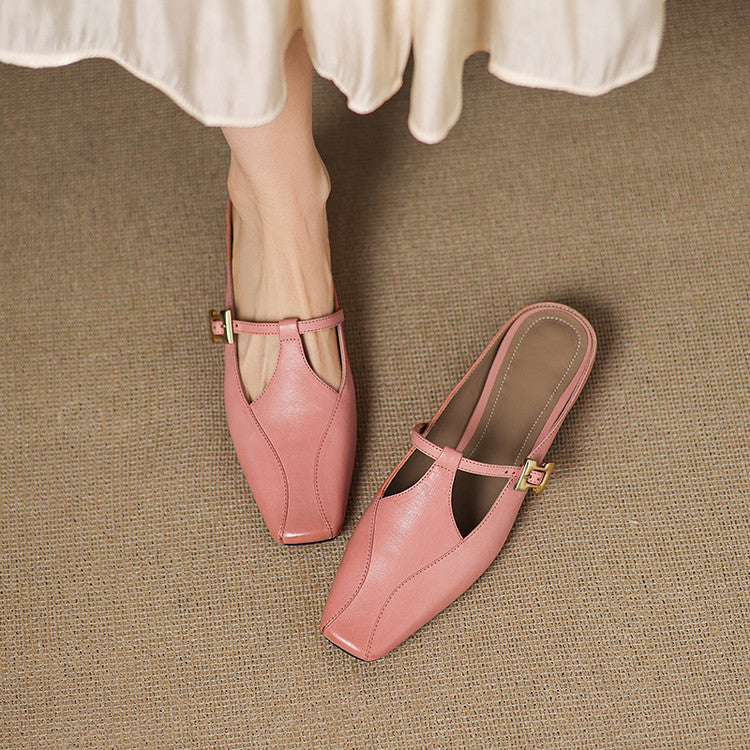 Women's Sculpt Leather Mules