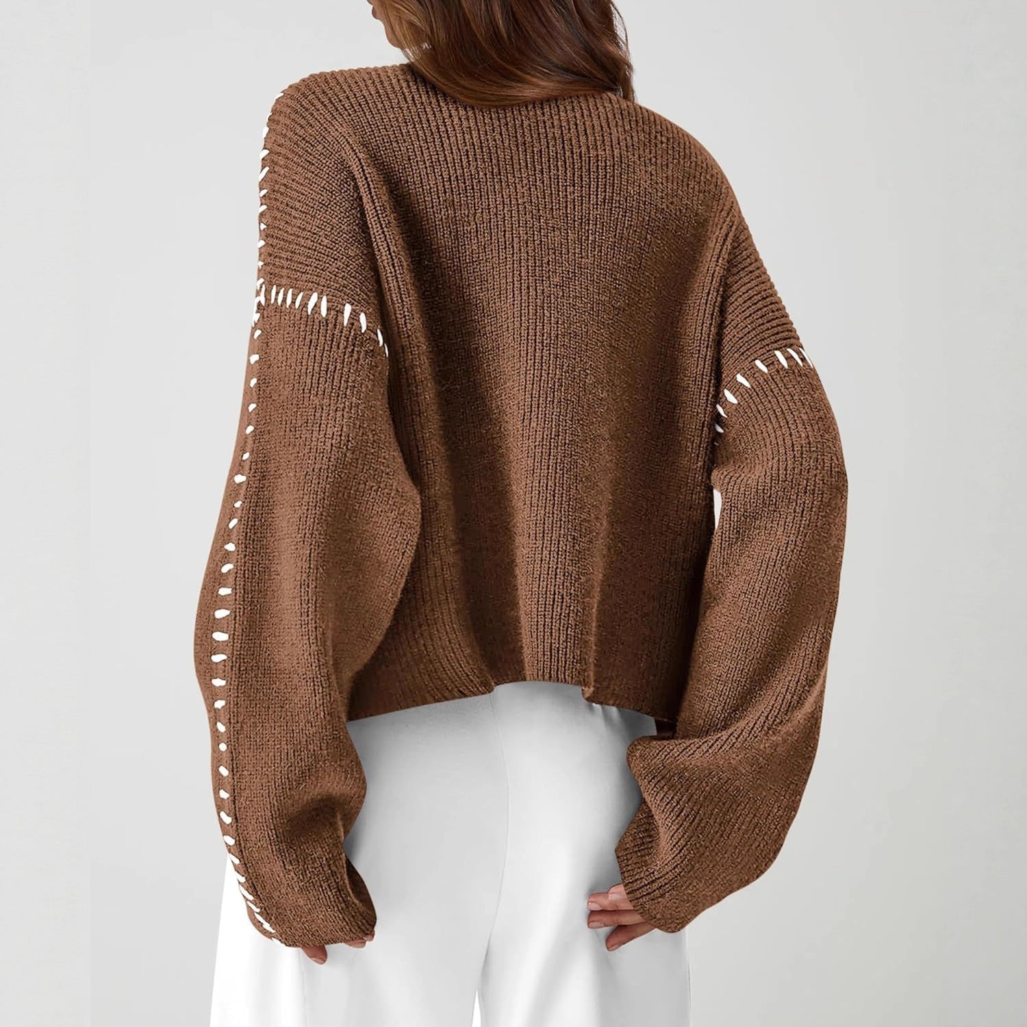 Merritt™ | Oversized Whipstitch Sweater