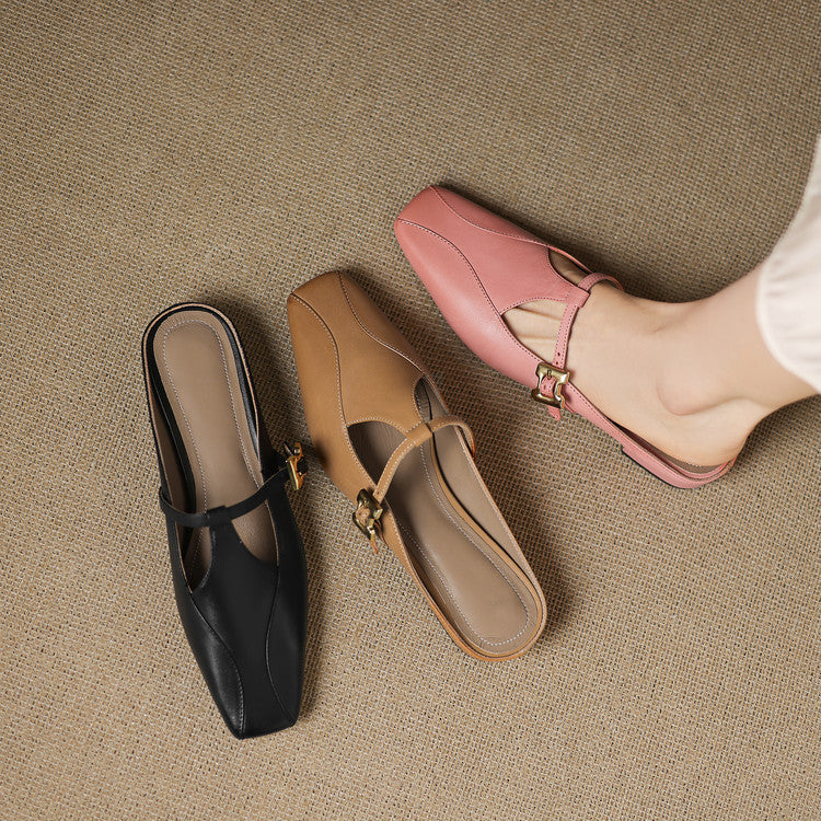 Women's Sculpt Leather Mules