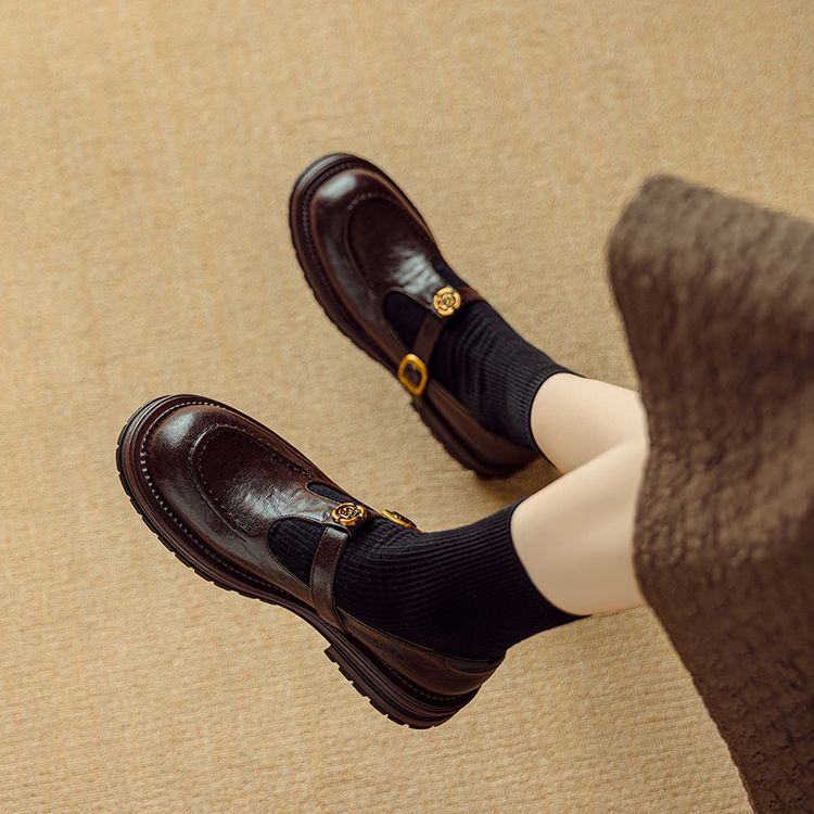 Women's Leather Mary Janes
