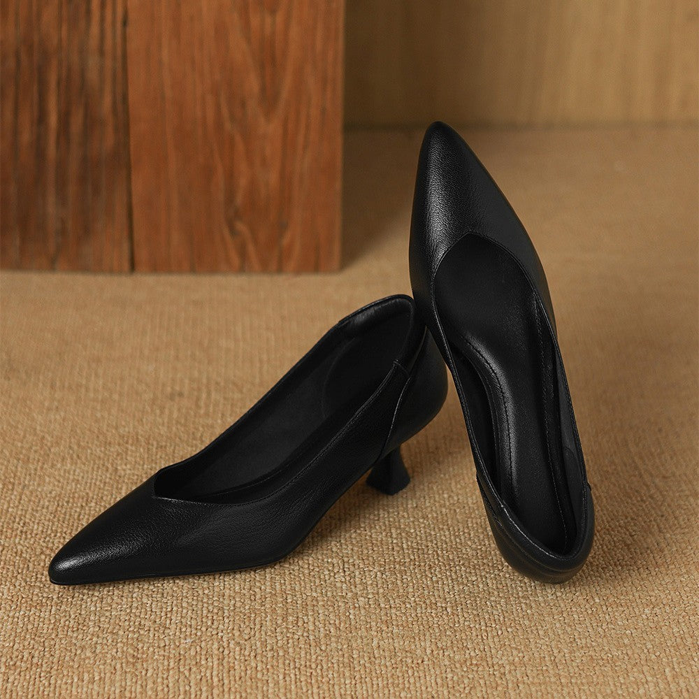 Women's Sculpt Leather Pumps