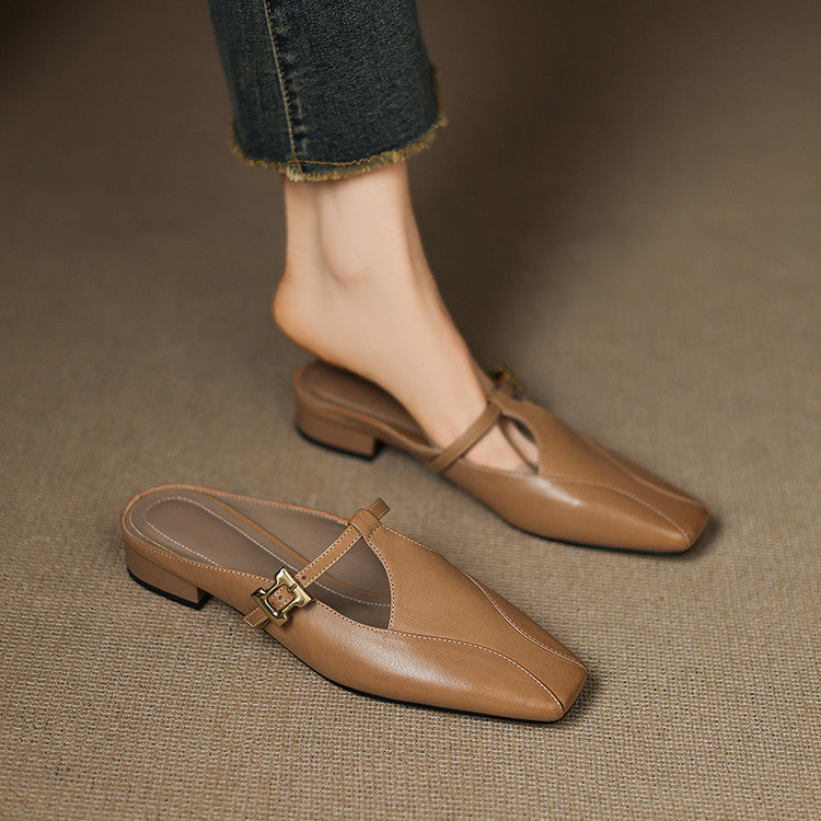 Women's Sculpt Leather Mules