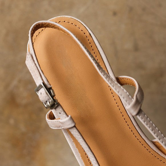Women's Leather Slingback Heels