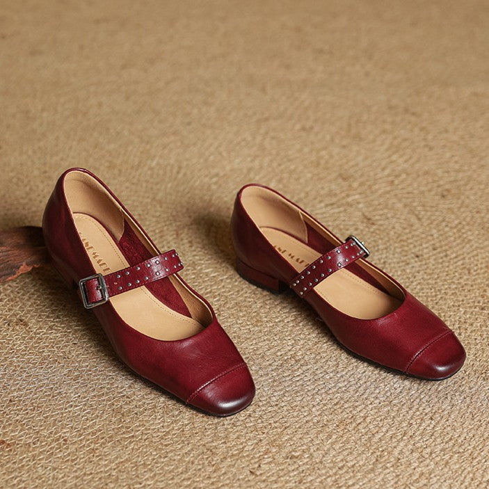 Women's Leather Mary Janes
