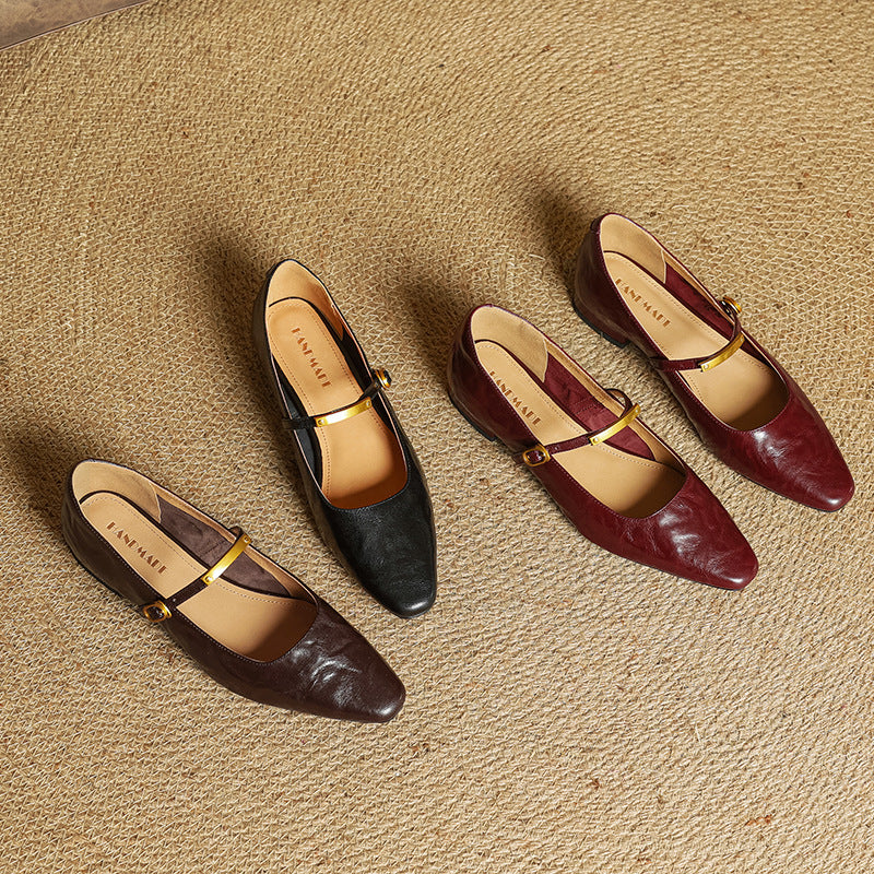 Women's Lambskin Mary Janes