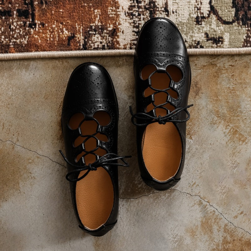 Women's Brogue Leather Oxfords