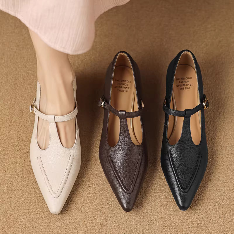 Fiorella™ | T-Strap Kitten Heel Pumps