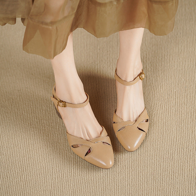 Women's Lambskin Leather Heels