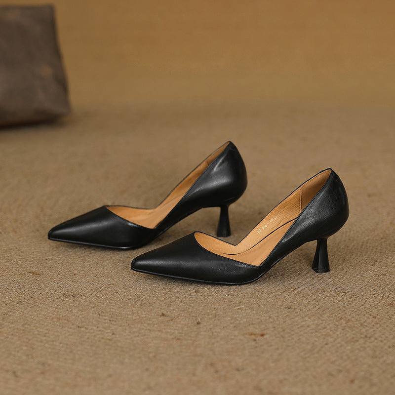 Women's Curve Leather Heels
