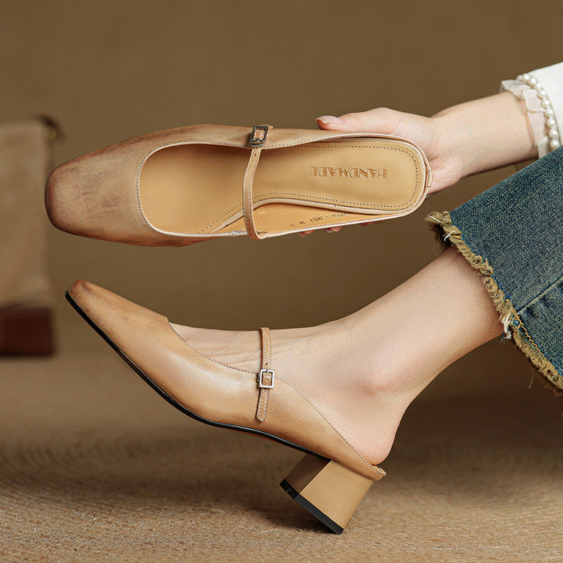 Women's Leather Mules