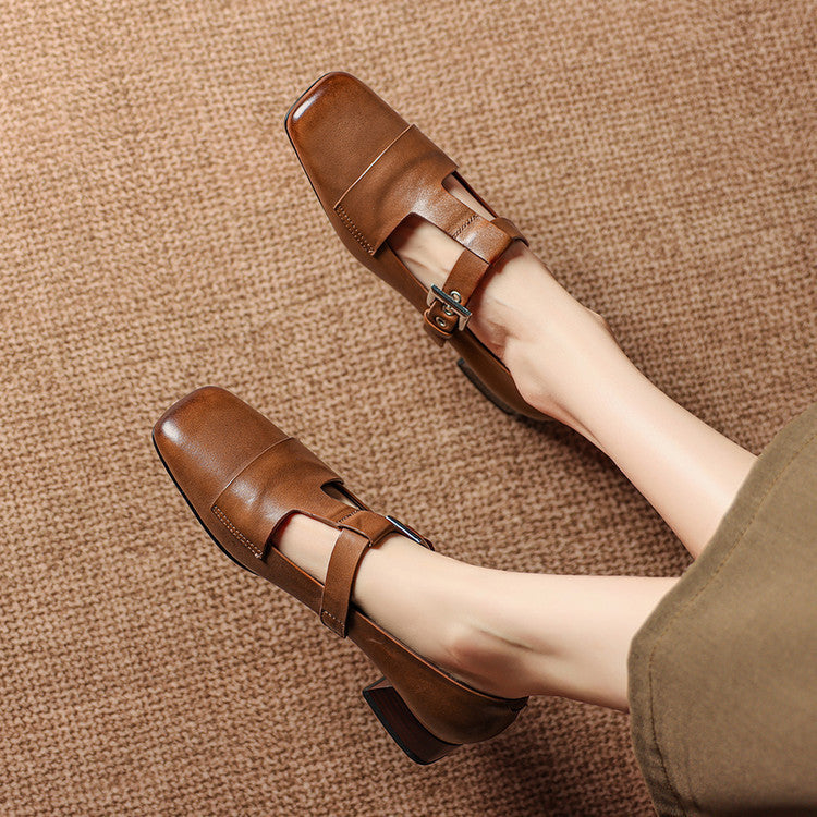 Kellaway™ | T-Strap Block Heel Pumps