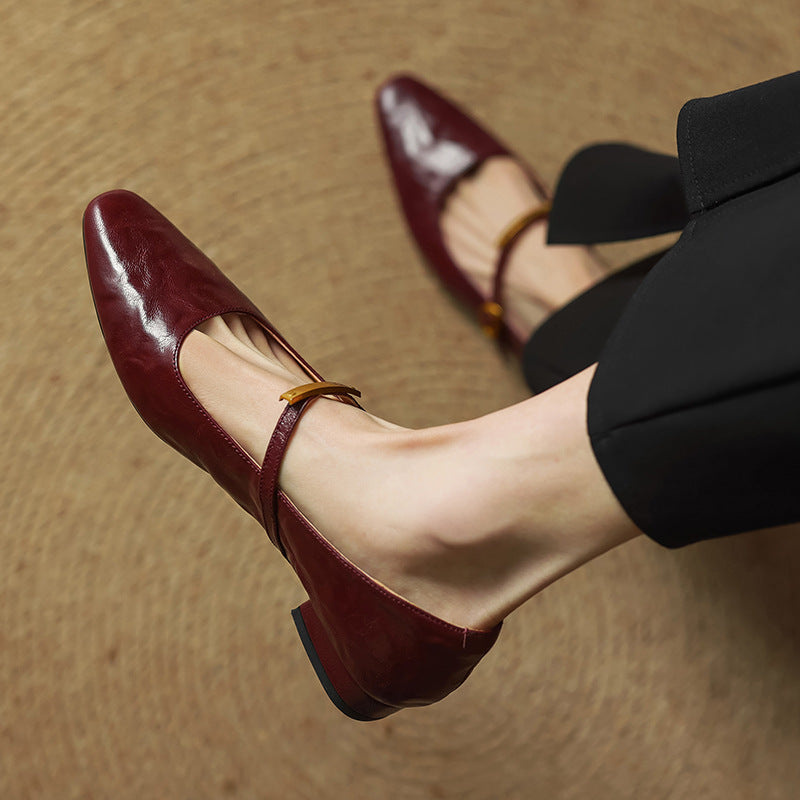 Women's Lambskin Mary Janes