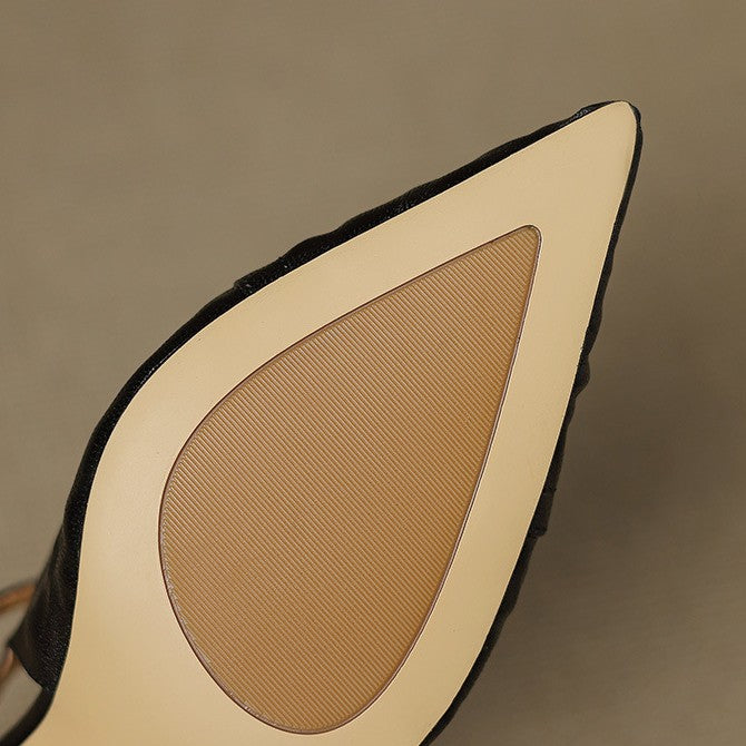 Women's Pointed Leather Heels