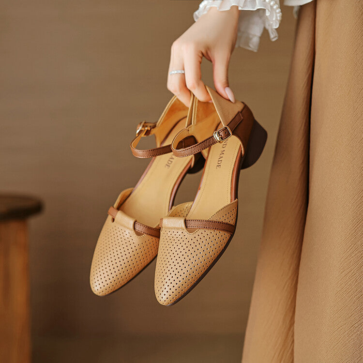 Women's Leather Slingbacks