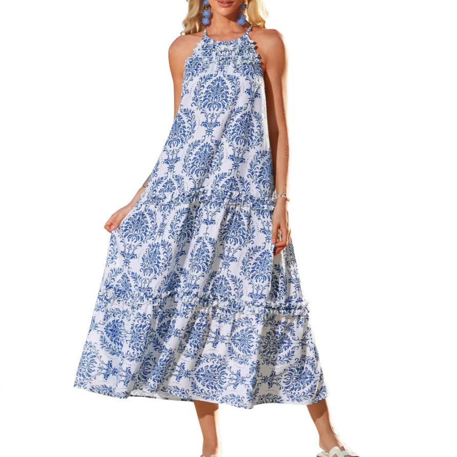 Daylenne™ | Boho Halter Maxi Dress