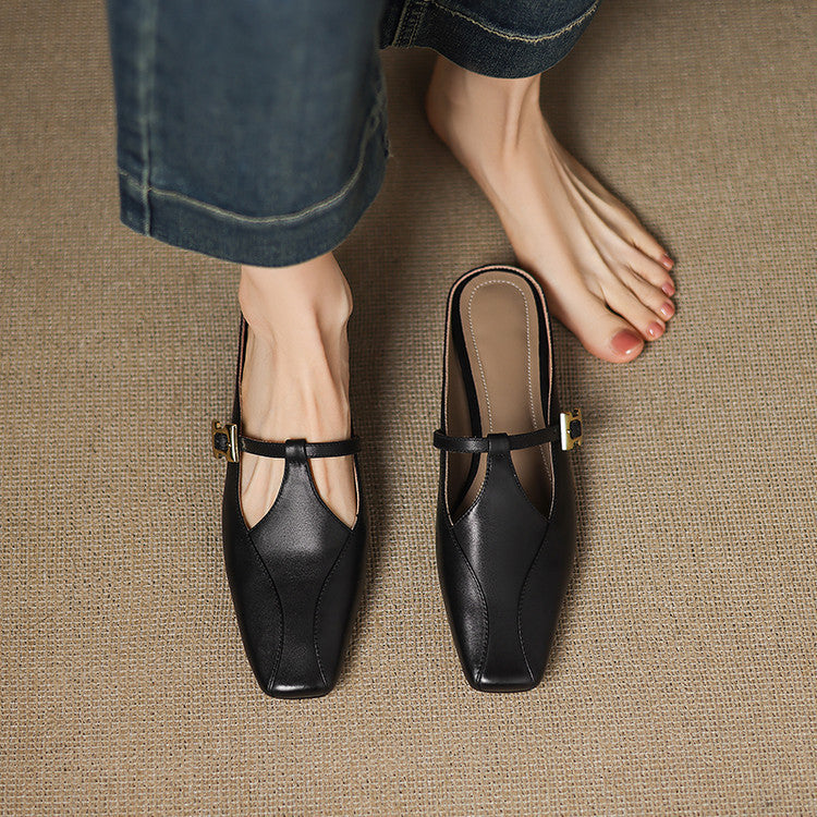 Women's Sculpt Leather Mules