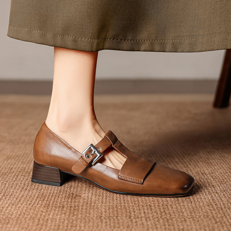 Kellaway™ | T-Strap Block Heel Pumps