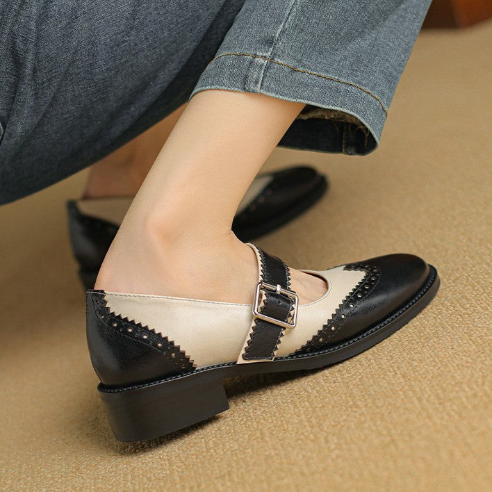 Women's Leather Mary Janes