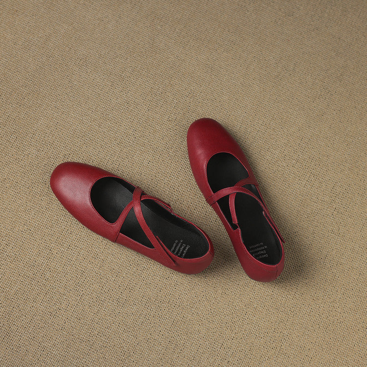 Ottavia™ | Cross-Strap Ballet Flats