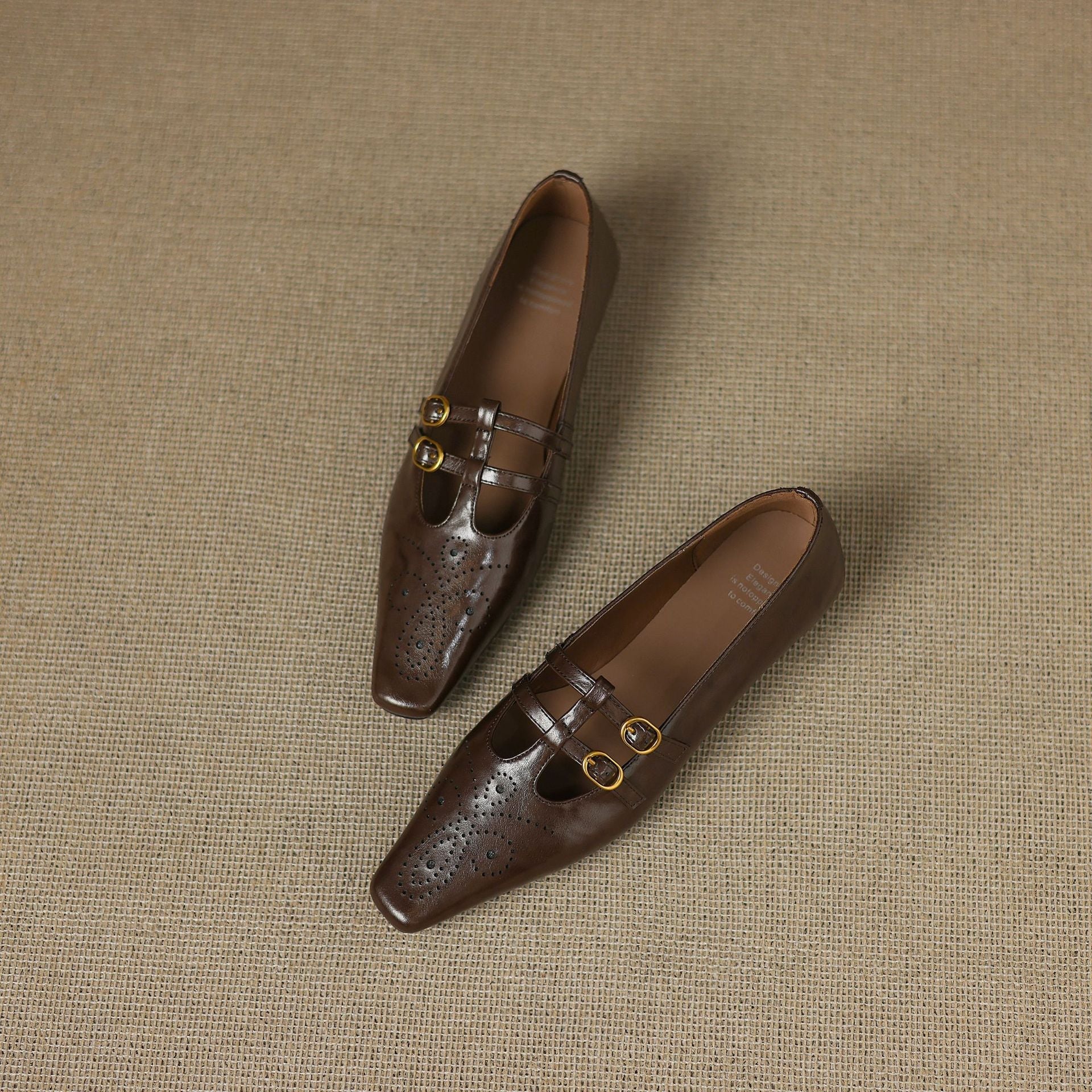 Avonley™ | Brogued Double-Strap Mary Jane Flat