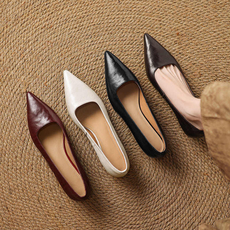 Women's Lambskin Leather Flats