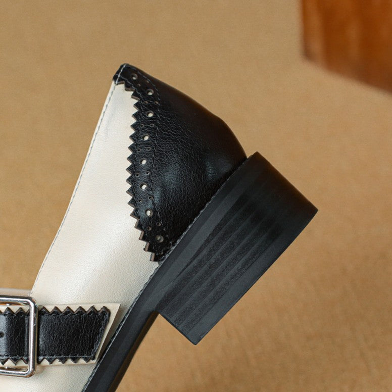 Women's Leather Mary Janes