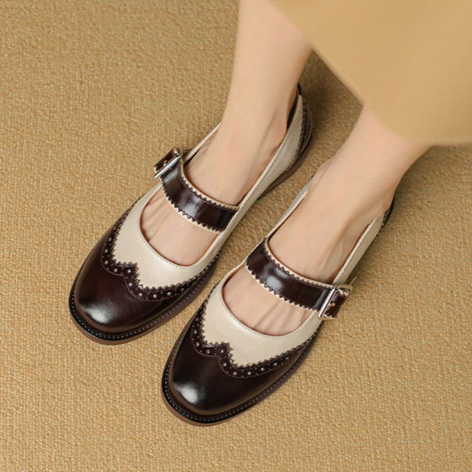 Women's Leather Mary Janes