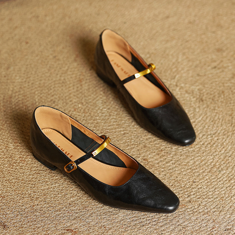 Women's Lambskin Mary Janes