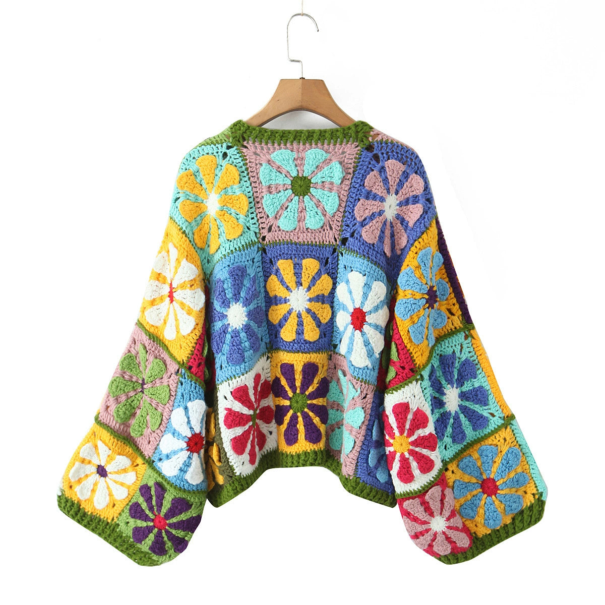 Marisol™ | Bohemian Patchwork Crochet Cardigan