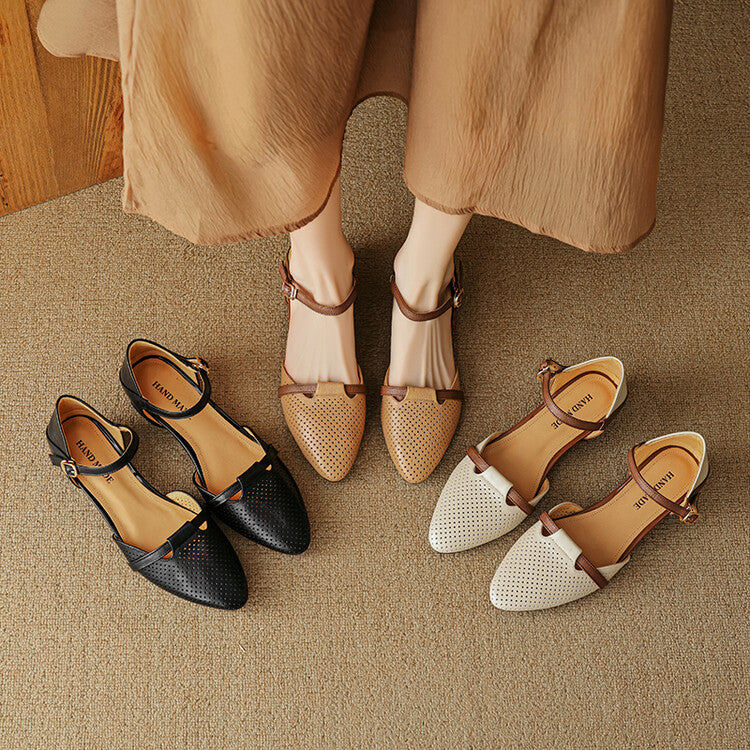 Women's Leather Slingbacks