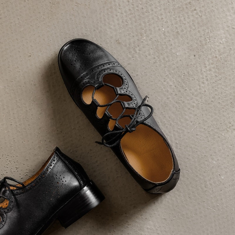 Women's Brogue Leather Oxfords