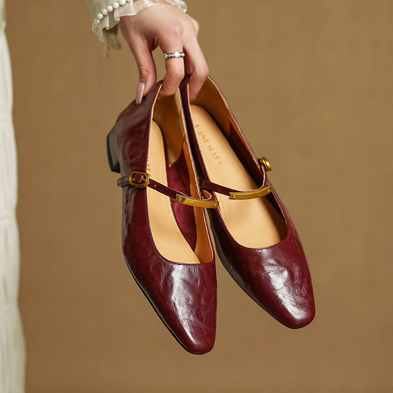 Women's Lambskin Mary Janes