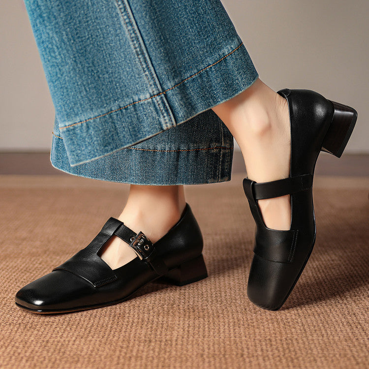 Kellaway™ | T-Strap Block Heel Pumps
