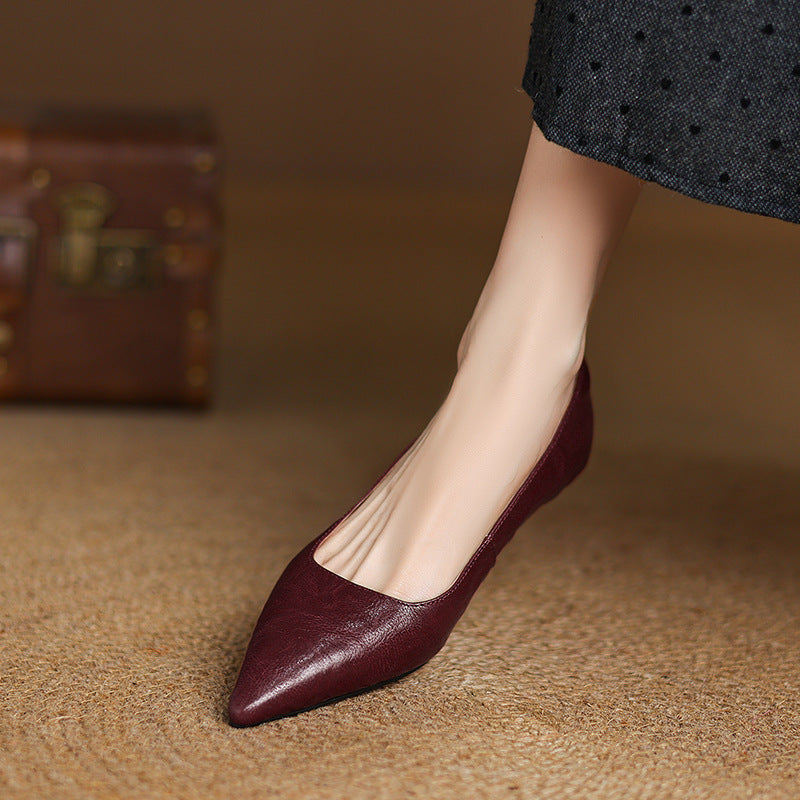 Women's Lambskin Leather Flats