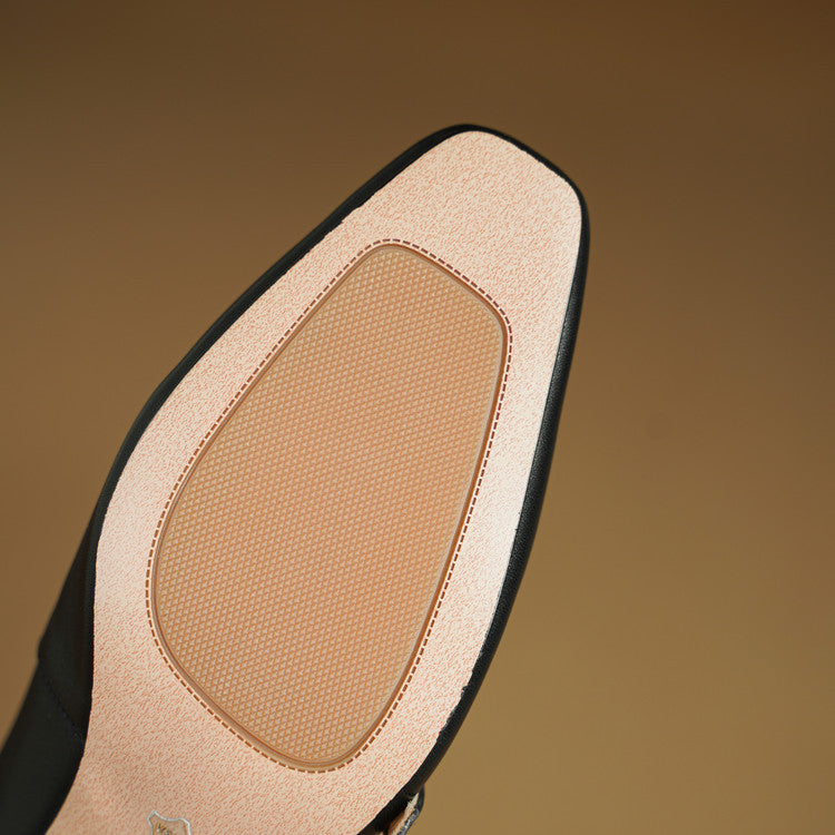 Women's Mary-Jane Leather Heels