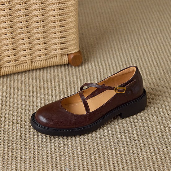 Women's Leather Mary Janes